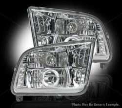 Recon - Recon 264197CL Ford Mustang PROJECTOR HEADLIGHTS Clear/Chrome - Image 1