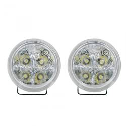 Recon - Recon 264152CL 3.5" Round LED Daytime Running Lights Clear/White - Image 1