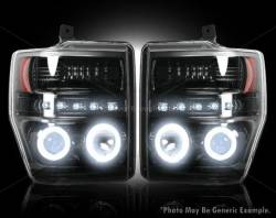 Recon - Recon 264196BKCC Ford F250 Superduty PROJECTOR HEADLIGHTS Smoked/Black - Image 1