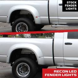 Recon - Recon 264131CL LED Dually Marker Lights Clear/Red/Amber for 03-09 RAM 3500 - Image 4