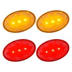 Recon - Recon 264132CL LED Dually Marker Lights Clear/Red/Amber 99-10 Ford F350 - Image 2