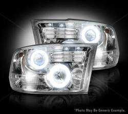 Recon - Recon 264270CLCC PROJECTOR HEADLIGHTS Clear/Chrome Lens for Dodge RAM 1500-3500 - Image 1