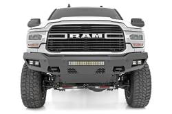 Rough Country 10806A Heavy Duty Black Front Bumper for 19-26 RAM 2500 4WD