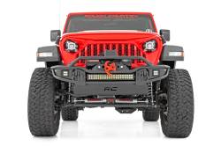 Rough Country Suspension Systems - Rough Country Tubular Front Winch Bumper Black for Jeep JK/JL/JT 10647 - Image 3