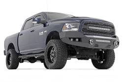 Rough Country Suspension Systems - Rough Country Heavy Duty Black Front Bumper for 13-18 RAM 1500 10774 - Image 3