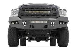 Rough Country Suspension Systems - Rough Country Heavy Duty Black Front Bumper for 13-18 RAM 1500 10774 - Image 2