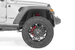 Rough Country 10497A Black Front Inner Fender Liners for 18-26 Jeep Wrangler JL