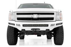 Rough Country Suspension Systems - Rough Country 10794 Front Bumper Skid Plate w/RC 10910 Black for 07-13 GM 1500 - Image 3