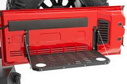 Rough Country 10630 Folding Rear Tailgate Table Black for Jeep Wrangler/Bronco