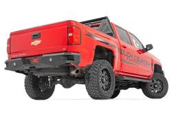 Rough Country Suspension Systems - Rough Country 10773 Heavy Duty Black Rear Bumper for 07-18 Silverado 1500 - Image 2
