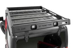 Rough Country Suspension Systems - Rough Country 10622 Hard Top Roof Rack w/LEDs Black for 18-25 Jeep Wrangler JL - Image 4