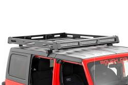 Rough Country Suspension Systems - Rough Country 10622 Hard Top Roof Rack w/LEDs Black for 18-25 Jeep Wrangler JL - Image 5