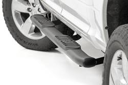 Rough Country 4.5" Oval Tube Nerf Steps Black for 09-18 RAM Crew 21003