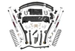 Rough Country Suspension Systems - Rough Country 61822 6.5" Long Arm Lift Kit for 84-01 Cherokee XJ 4WD NP242 - Image 1