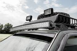 Rough Country 70567 Upper Windshield 50" Light Bar Mounts for 93-98 Jeep ZJ