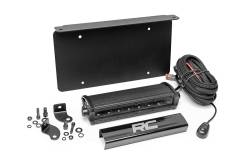 Rough Country Universal License Plate Mount w/LED Black 70183