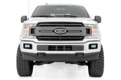 Rough Country Suspension Systems - Rough Country 70809 Grille Mount Dual 10" LED Light Bar Kit for 18-20 Ford F150 - Image 4