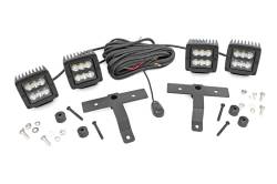 Rough Country 70822 Cowl Mount Dual 2" LED Light Pod Kit for 18-26 Jeep JL/JT