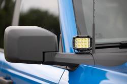 Rough Country Suspension Systems - Rough Country 71046 A-Pillar 2" LED Ditch Light Kit-Flood for 21-25 Ford Bronco - Image 6