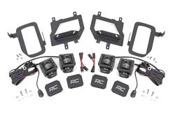 Rough Country 70831 Dual 2" LED Pod Fog Light Kit-SAE Flood for 15-17 Ford F150
