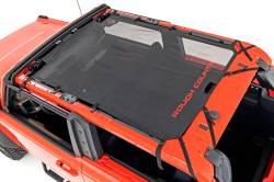 Rough Country Extended Mesh Bikini Top Black 21-25 Ford Bronco 4DR 85116