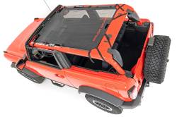 Rough Country Suspension Systems - Rough Country Extended Mesh Bikini Top Black 21-25 Ford Bronco 4DR 85116 - Image 2