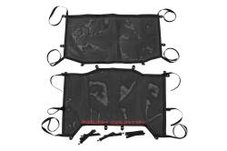Rough Country Extended Mesh Bikini Top Black for 18-24 Wrangler JL 4DR 85120