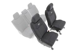 Rough Country 91026A Front Seat Covers Black for 14-21 Toyota Tundra 2WD/4WD
