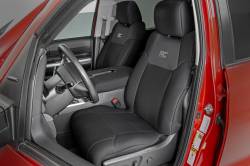 Rough Country Suspension Systems - Rough Country 91026A Front Seat Covers Black for 14-21 Toyota Tundra 2WD/4WD - Image 2