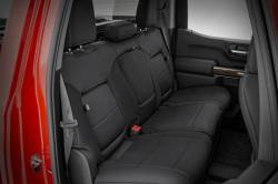 Rough Country Suspension Systems - Rough Country 91039 Front Seat Covers Black for 19-26 Silverado/Sierra 1500 Crew - Image 3
