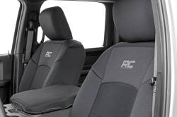 Rough Country Suspension Systems - Rough Country Front/Rear Seat Covers Black for 19-24 RAM 2500/3500 Crew 91044 - Image 5