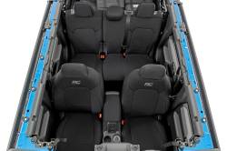 Rough Country 91045 Front/Rear Seat Covers Black for 21-26 Ford Bronco 4DR