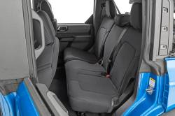 Rough Country Suspension Systems - Rough Country 91045 Front/Rear Seat Covers Black for 21-26 Ford Bronco 4DR - Image 3