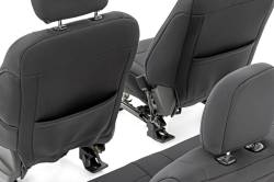 Rough Country Suspension Systems - Rough Country Front Seat Covers Black 15-23 Ford F150 Crew 91016 - Image 3