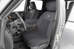 Rough Country Suspension Systems - Rough Country Front Seat Covers Black for 19-24 RAM 2500/3500 91042 - Image 2