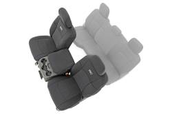 Rough Country Front Seat Covers Black for 19-24 RAM 2500/3500 91042