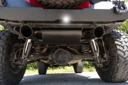 Rough Country Suspension Systems - Rough Country 96002A Axle-Back Dual Exhaust System Black for 07-18 Wrangler JK - Image 5