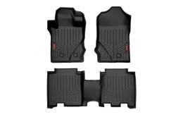 Rough Country Front/Rear Floor Liners Black 21-25 Ford Bronco 4DR M-51602