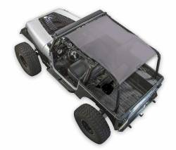 SpiderWebShade Mesh Bikini Top Grey for Jeep YJ SWS-SHDTOP-01-YJ-GRY