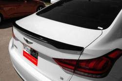 WingTech - WingTech Custom Style Lip Mount Rear Spoiler Un-Lighted ABS-403A - Image 1