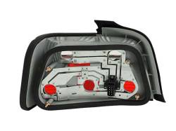 Anzo USA - Anzo USA 221216 Chrome Euro Red/Clear Lens Taillight Set for BMW 3-Series Sedan - Image 2