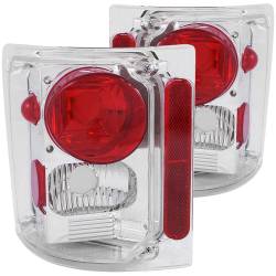 Anzo USA - Anzo USA 211014 Chrome Euro Clear Lens Taillight Set GM C/K Trucks/Suvs - Image 1