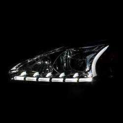 Anzo USA - Anzo USA 121501 Plank Style Projector Headlight Set Chrome for Altima - Image 2