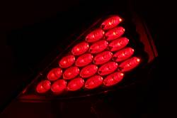 Anzo USA - Anzo USA 321083 Chrome LED Taillight Set Red Lens for 03-07 Nissan 350Z - Image 2