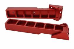 Royal Hooks Billet Aluminum Tailgate Hinges Red for Wrangler JK RHO-12014-RD