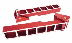 Royal Hooks Billet Aluminum Tailgate Hinges Red for Wrangler JK RHO-12014-RDM