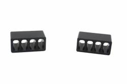 Royal Hooks Billet Aluminum Hood Bumpers Black for Wrangler TJ/JK RHO-12010-BK