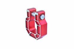 Royal Hooks - Royal Hooks Royal Show Shackle D-Ring Hook Red/Milled Pair RHO-12017-RDM-2 - Image 2