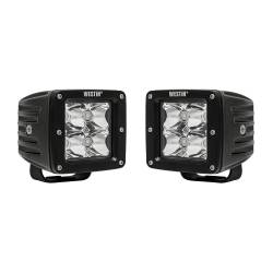 Westin - Westin 09-12200B-PR HyperQ 3.2x3.0"5W LED Chips Auxiliary Light Flood Beam - Image 1