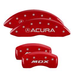 MGP Caliper Covers 39021SMDXRD 4pc Engraved Front/Rear Red for 17-20 Acura MDX